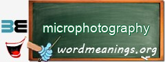 WordMeaning blackboard for microphotography